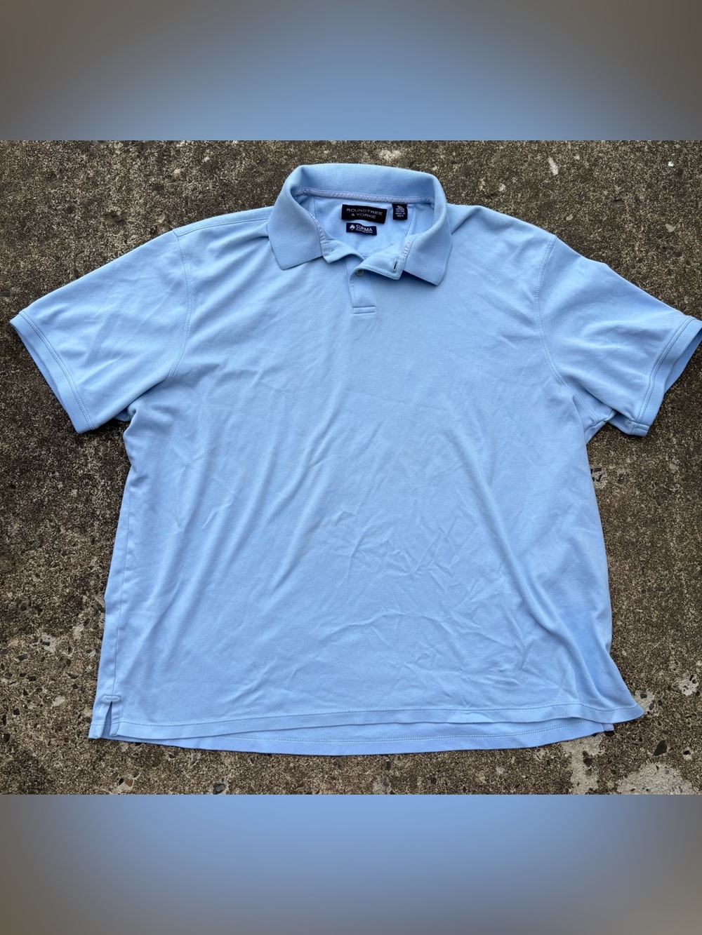 Roundtree & Yorke Pale Blue Men's Polo Shirt